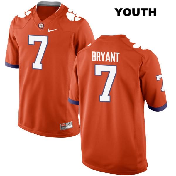 Youth Clemson Tigers #7 Austin Bryant Stitched Orange Authentic Nike NCAA College Football Jersey HNV8646BW